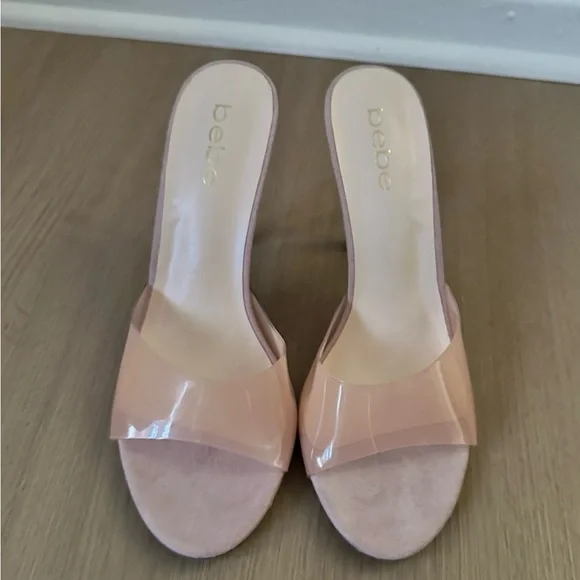 NWT Bebe Women's Sandraa Heels in Blush - Picture 8 of 8